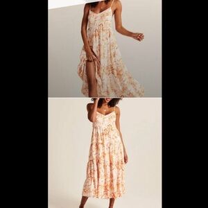 Abercrombie Midi orange floral dress